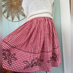 Vintage Gingham Skirt
